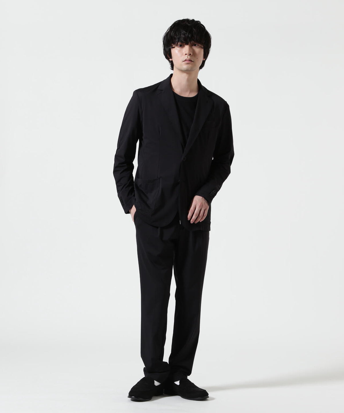 PIUORO(ピウオロ) NYLON TRICOT TUCK JOGGER PANTS