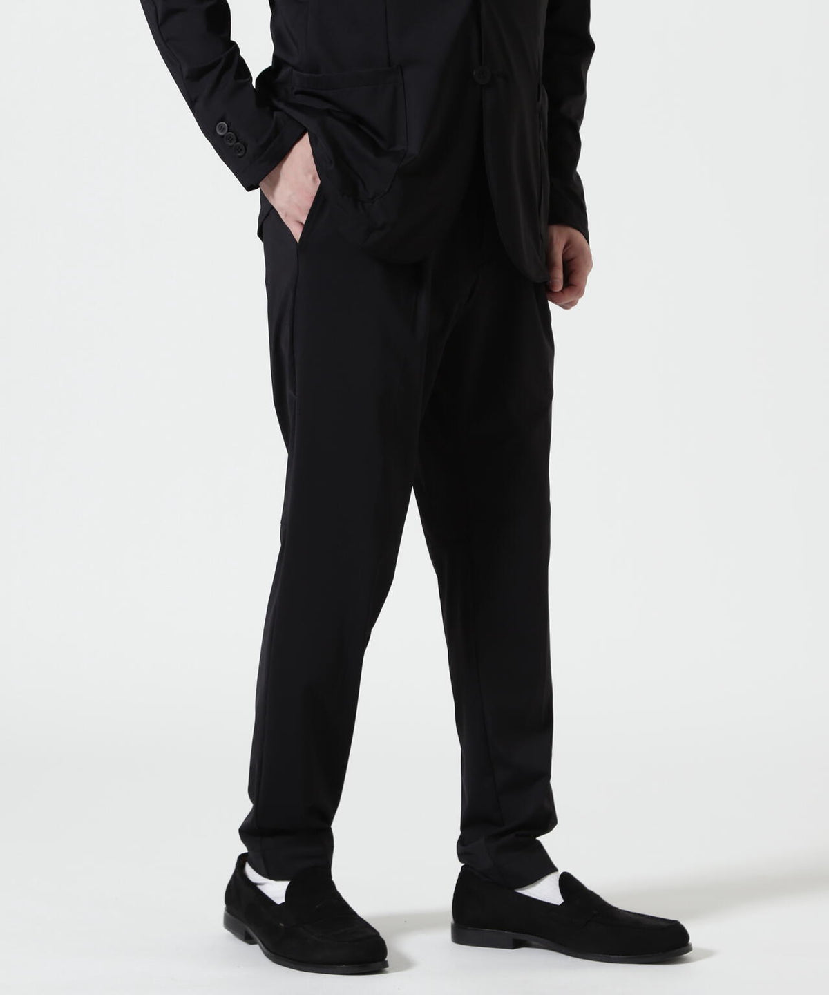 PIUORO(ピウオロ) NYLON TRICOT TUCK JOGGER PANTS