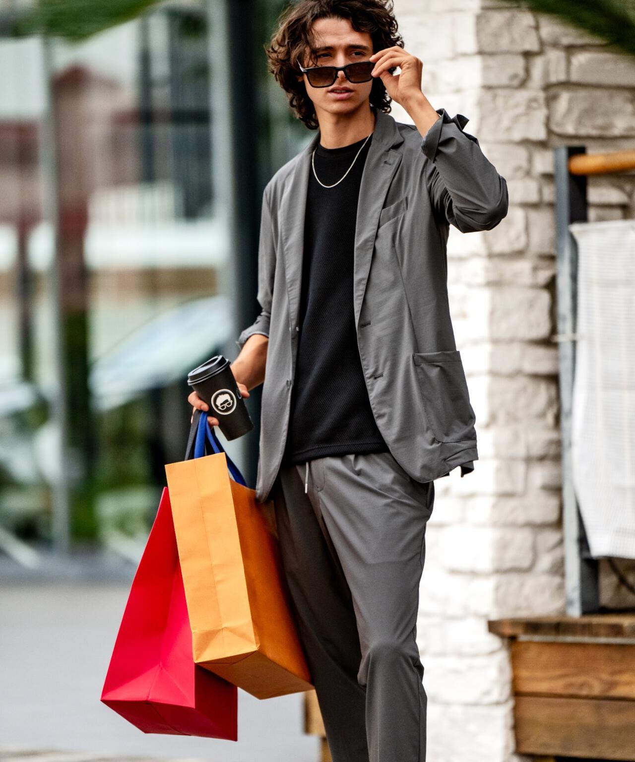 PIUORO(ピウオロ) NYLON TRICOT TUCK JOGGER PANTS