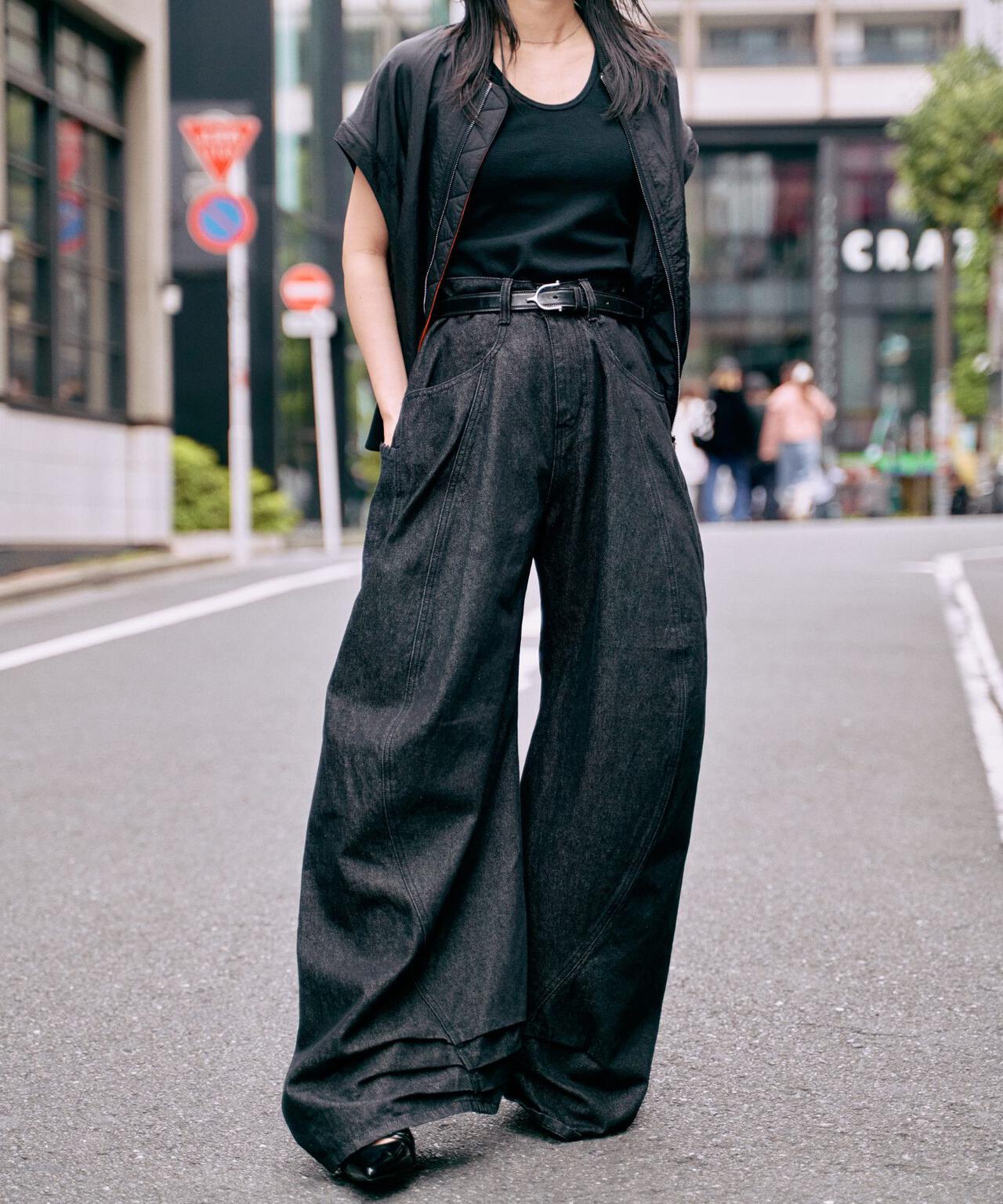 Knuth Marf(クヌースマーフ)tuck design denim pants