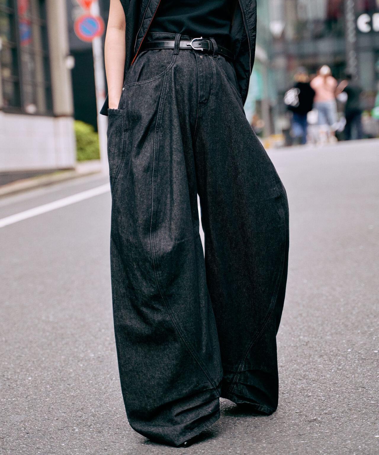 Knuth Marf(クヌースマーフ)tuck design denim pants