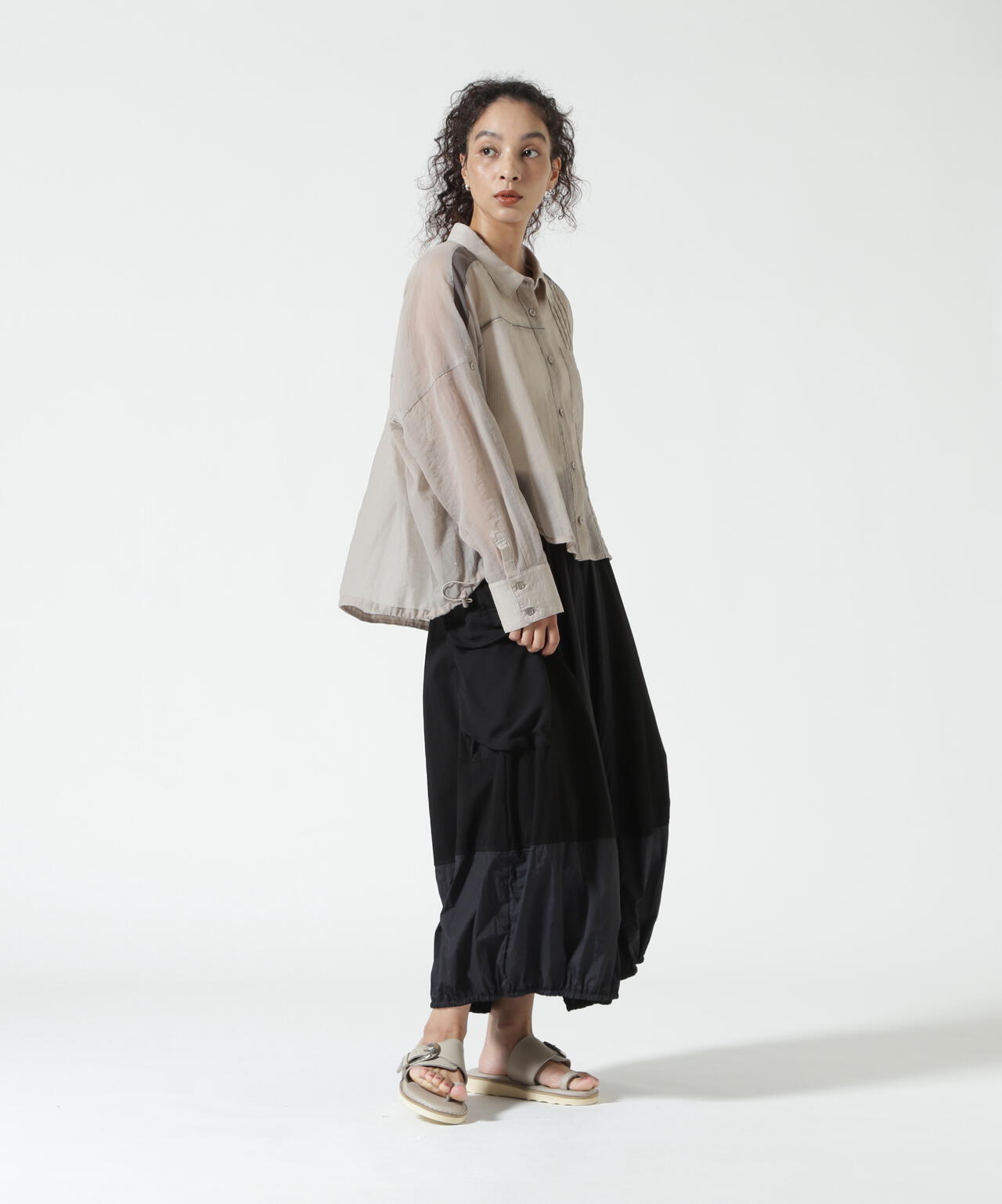 AULA AILA(アウラ アイラ)別注COCOON LAYERED SKIRT