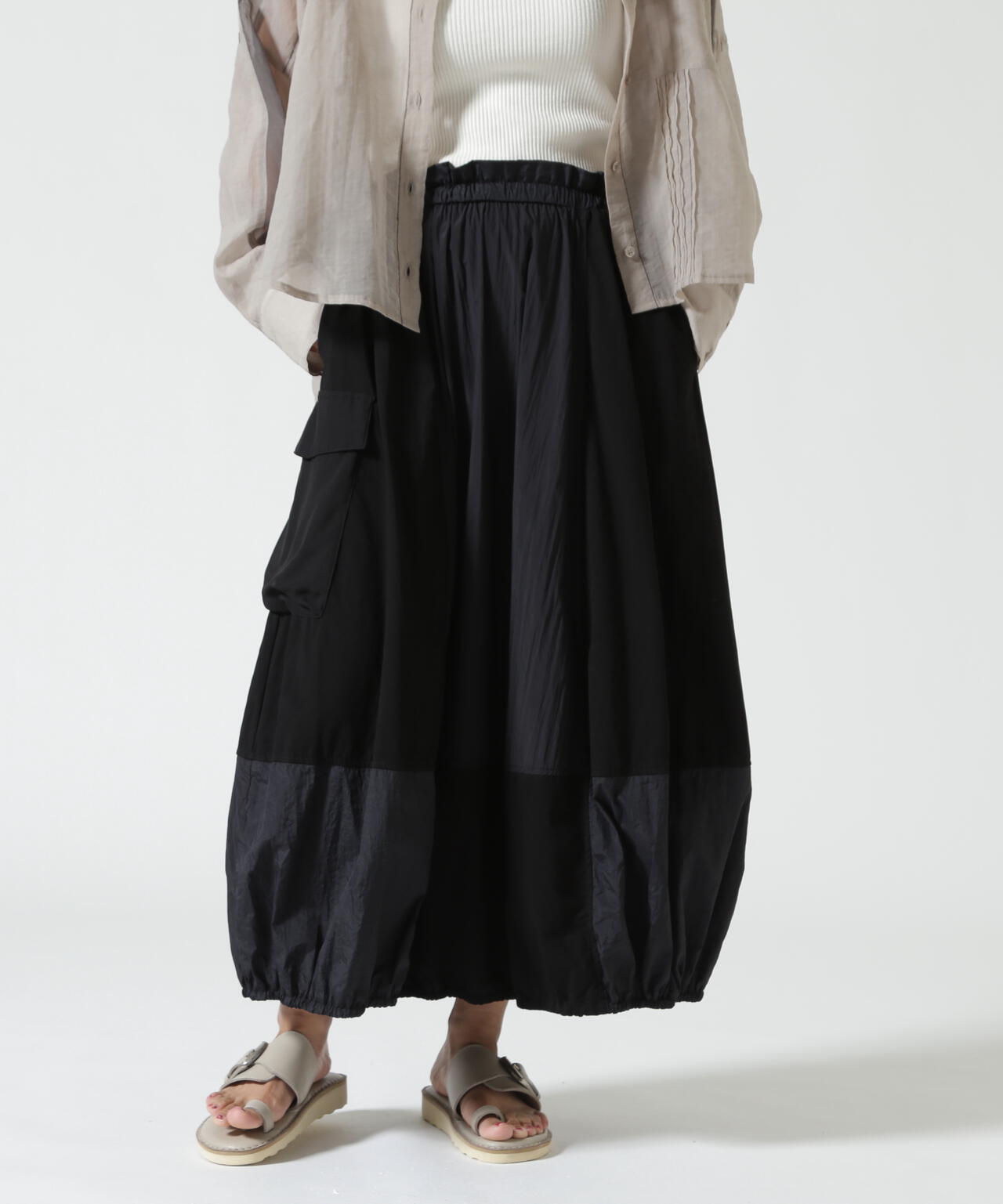 AULA AILA(アウラ アイラ)別注COCOON LAYERED SKIRT