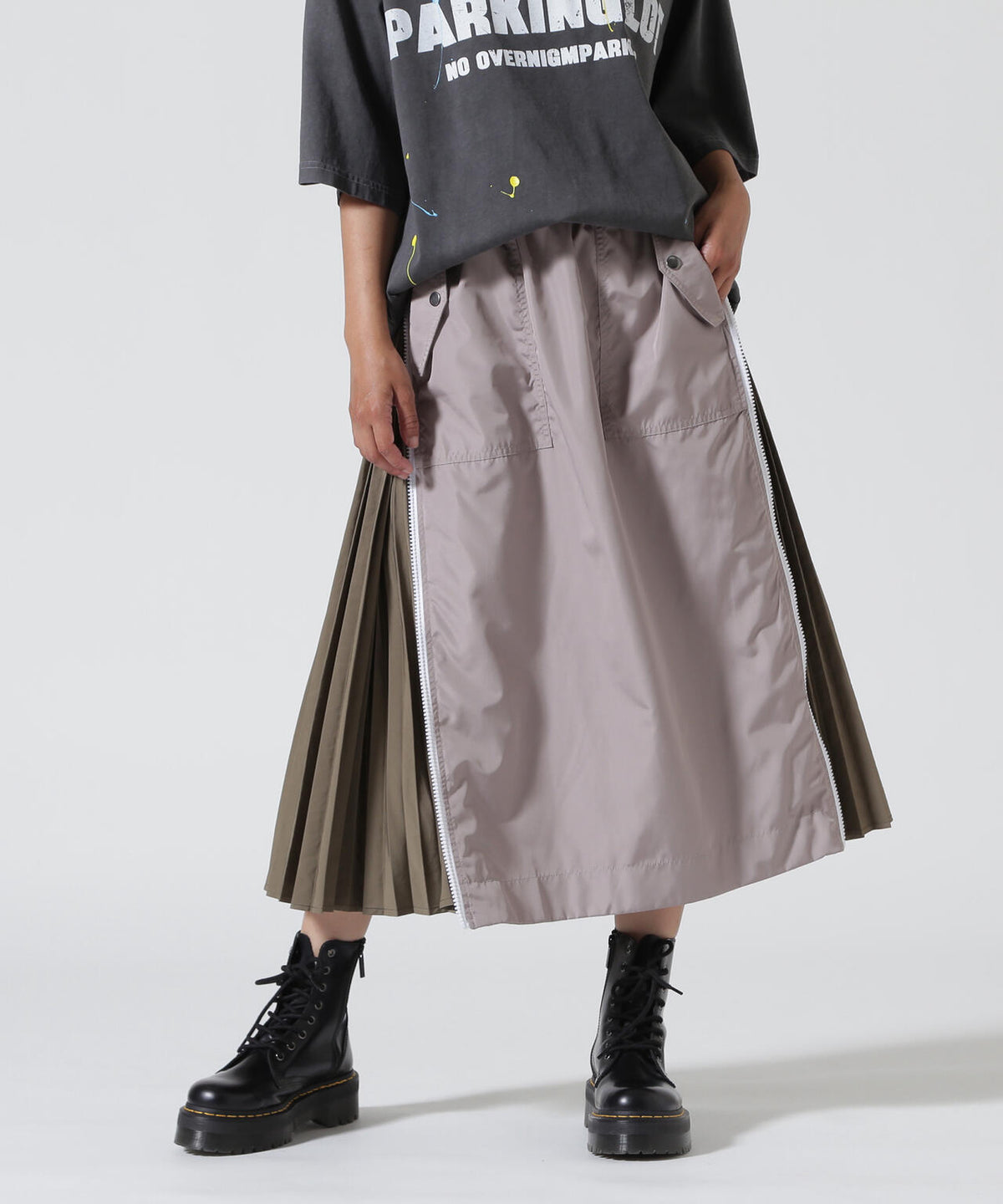 DROIT BELLO(ドロイトベロ)【追加】サイドZIPプリーツスカート
