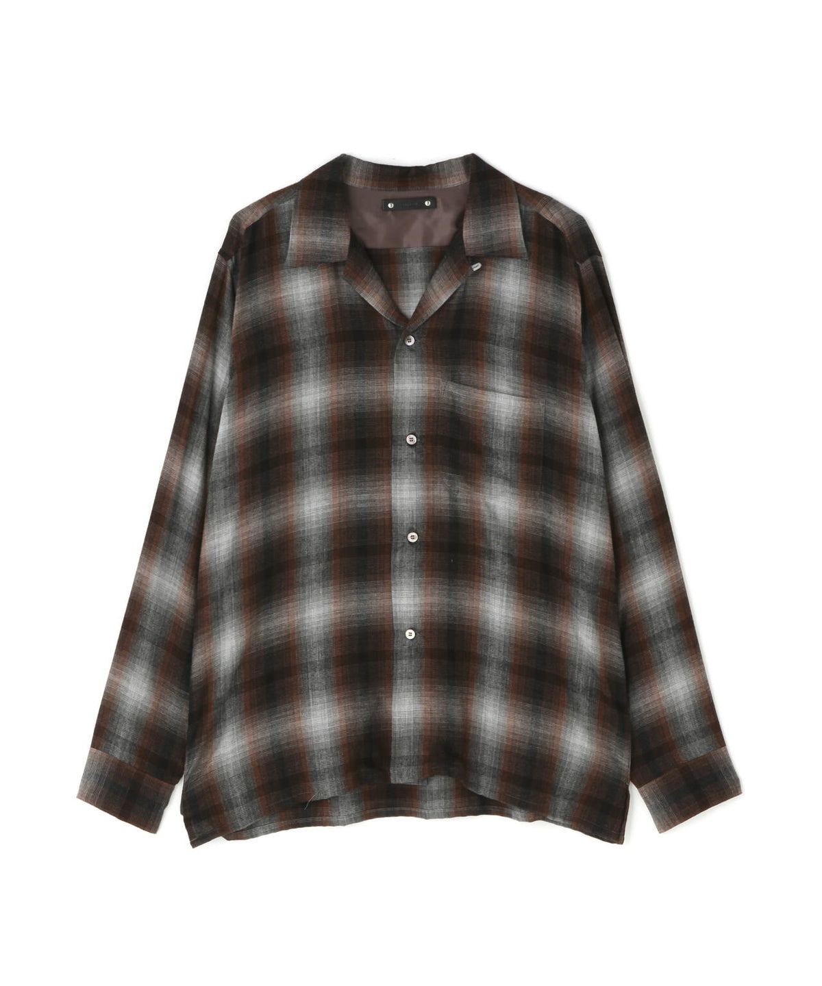 MINEDENIM(マインデニム) T.Rayon Ombre Open Collar Shirt