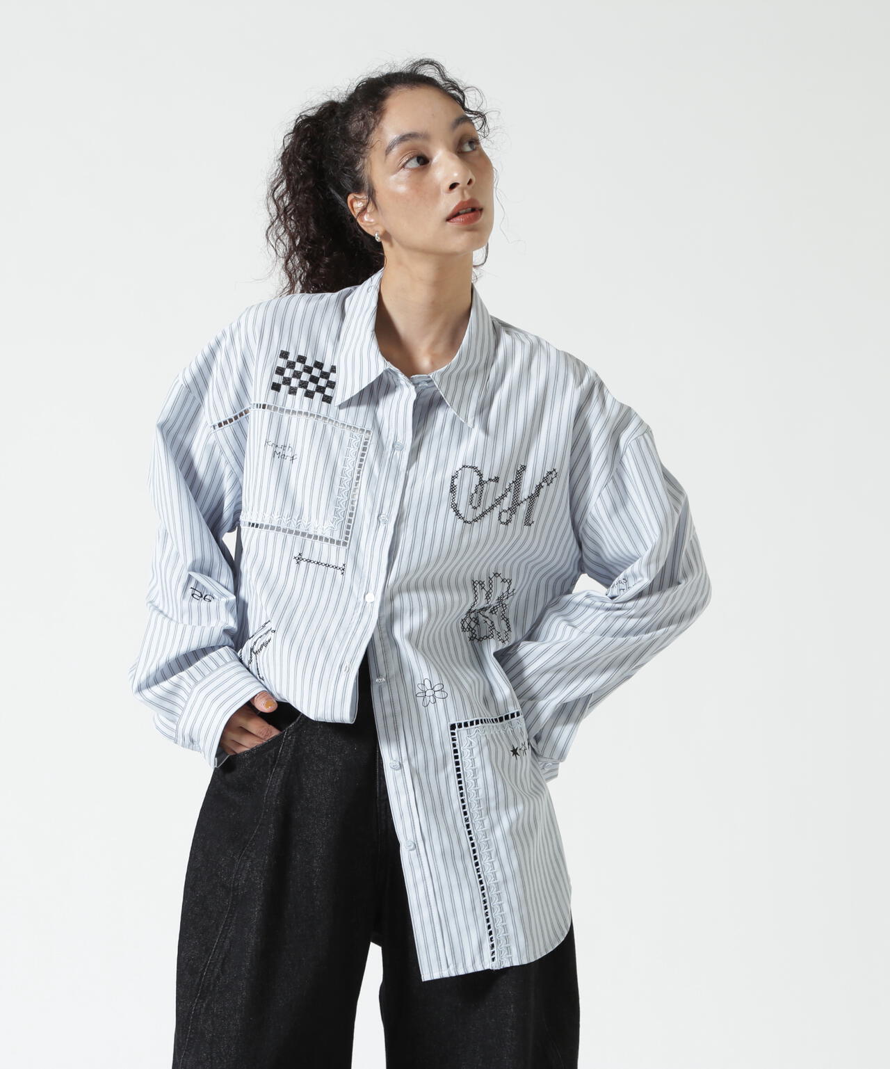 Knuth Marf(クヌースマーフ)embroidered shirt(unisex)