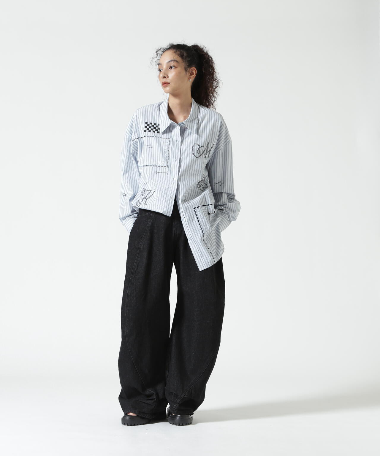 Knuth Marf(クヌースマーフ)embroidered shirt(unisex)
