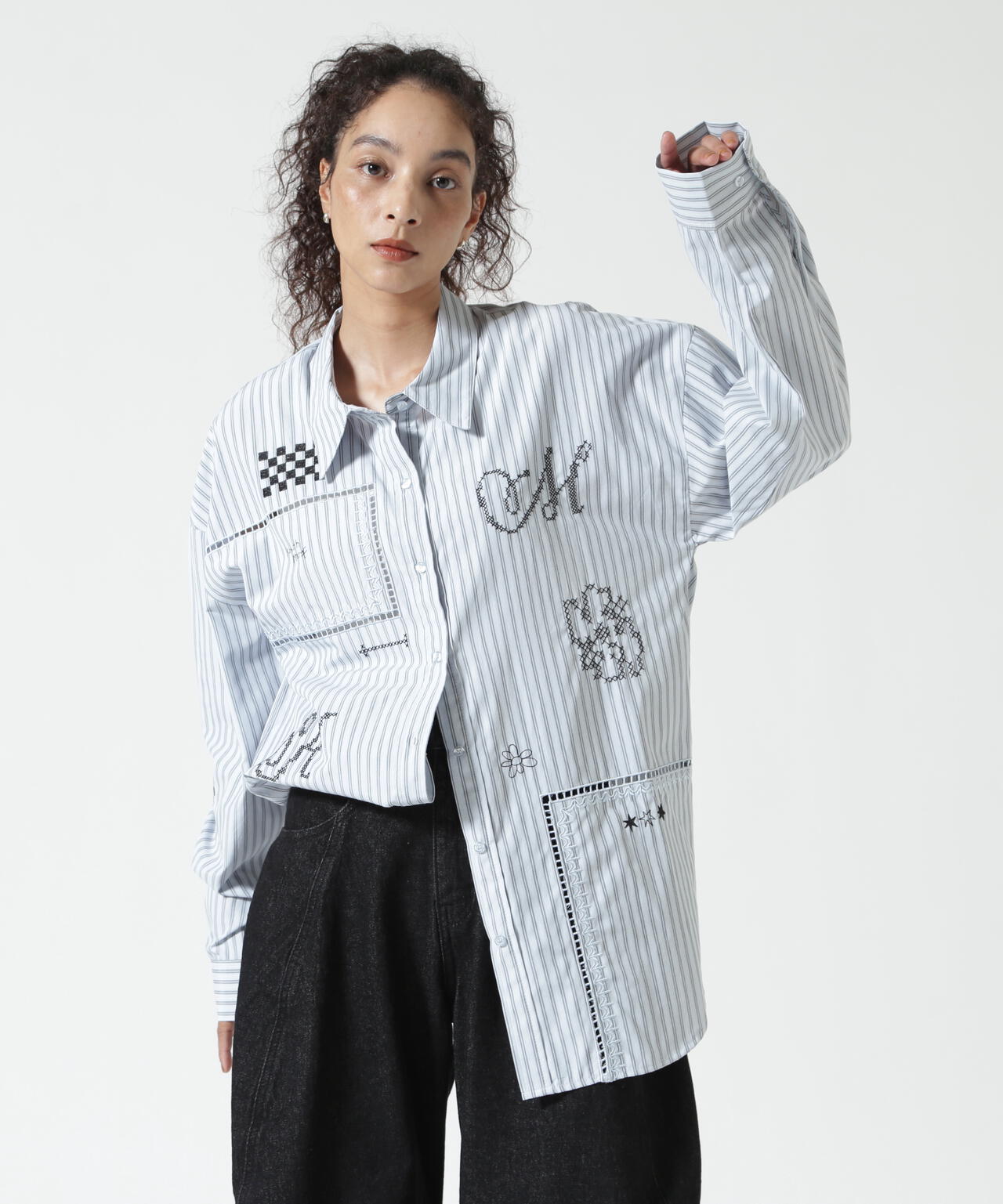 Knuth Marf(クヌースマーフ)embroidered shirt(unisex)