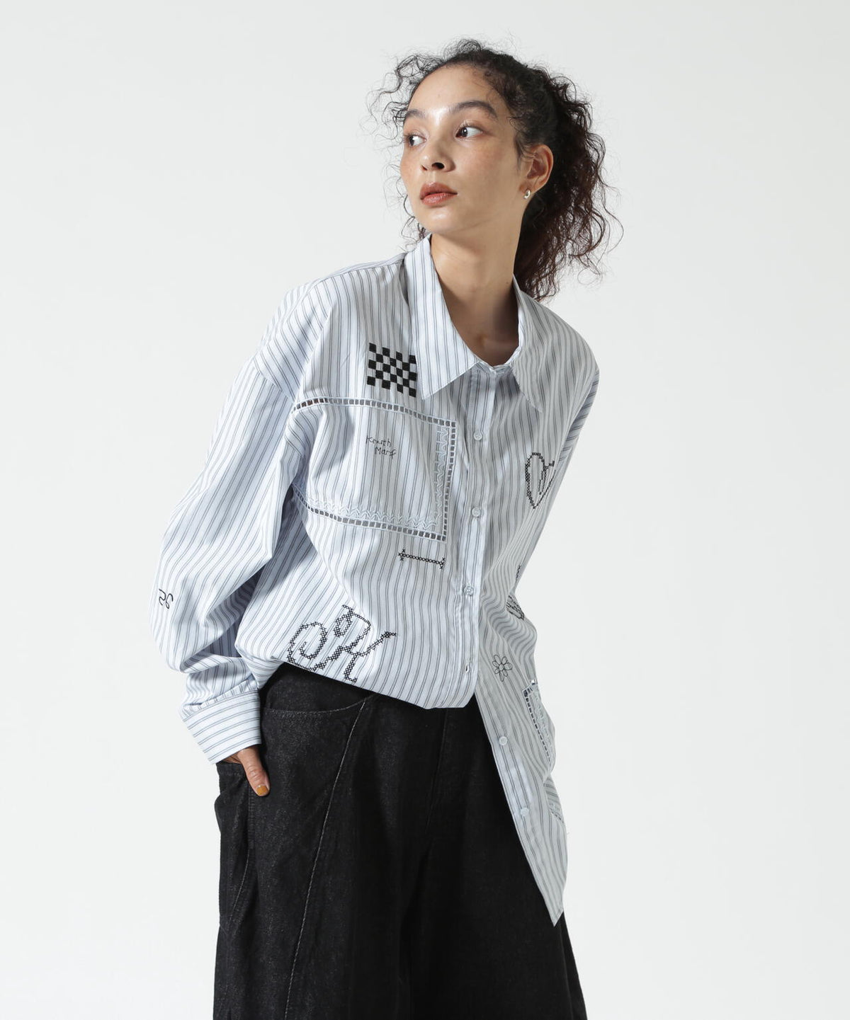 Knuth Marf(クヌースマーフ)embroidered shirt(unisex)