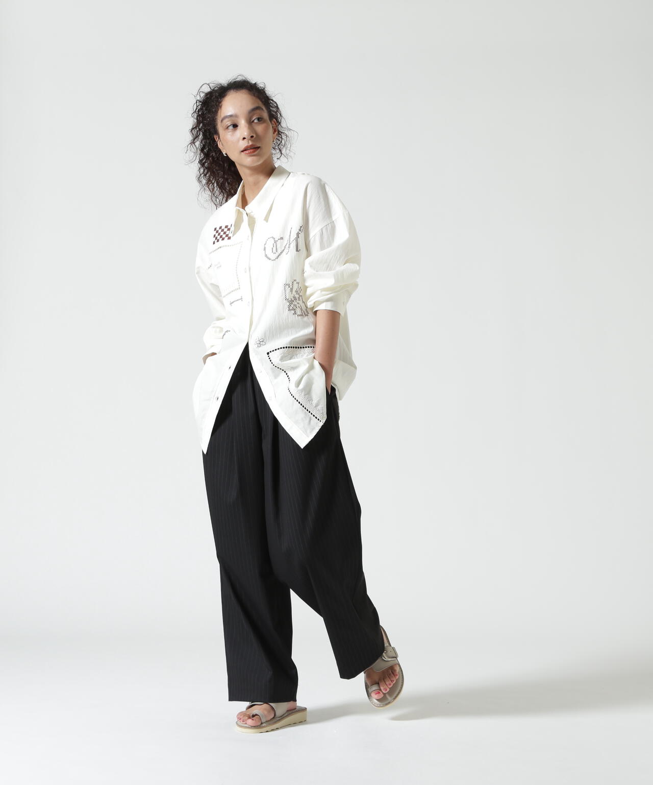 Knuth Marf(クヌースマーフ)embroidered shirt(unisex)