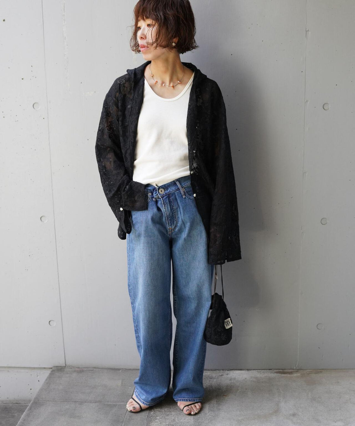 YENN(イエン)PORTABLE LACE HOODIE