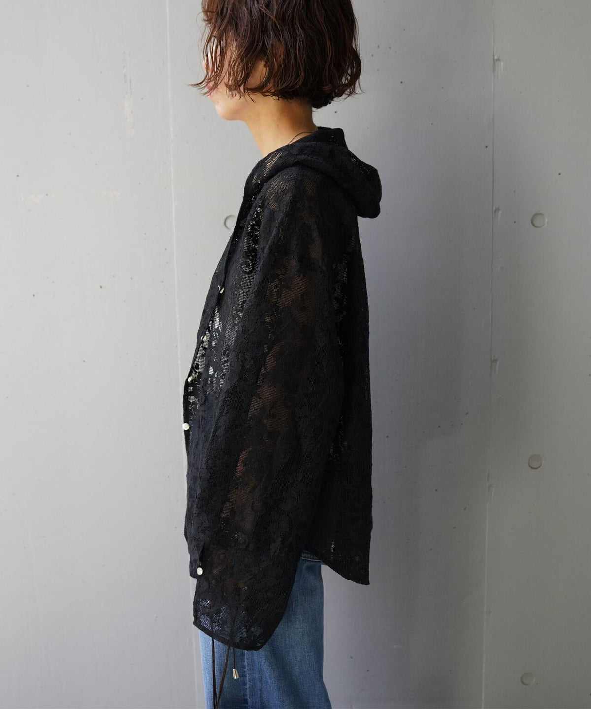 YENN(イエン)PORTABLE LACE HOODIE