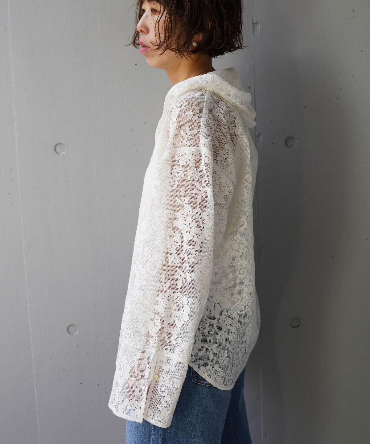 YENN(イエン)PORTABLE LACE HOODIE