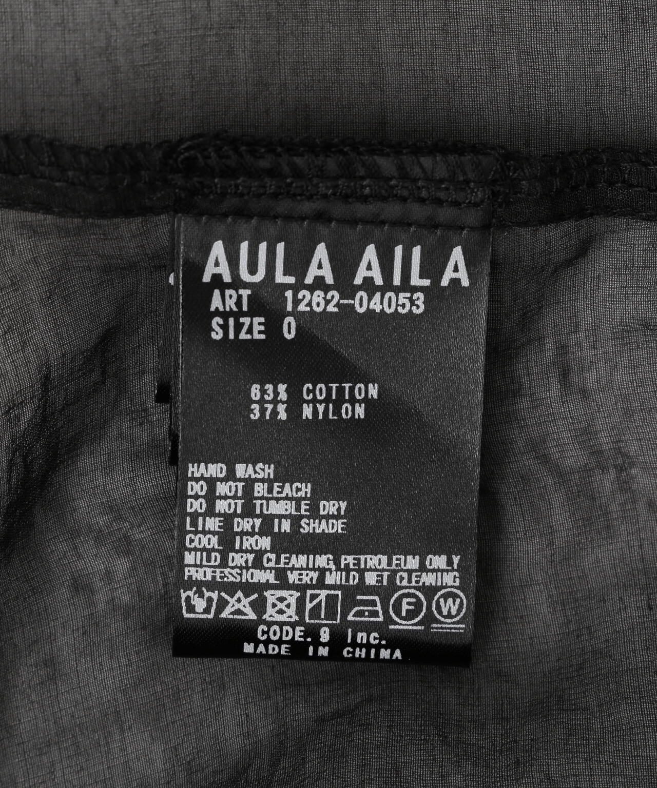 AULA AILA(アウラ アイラ)別注ステッチポイントシアーシャツ