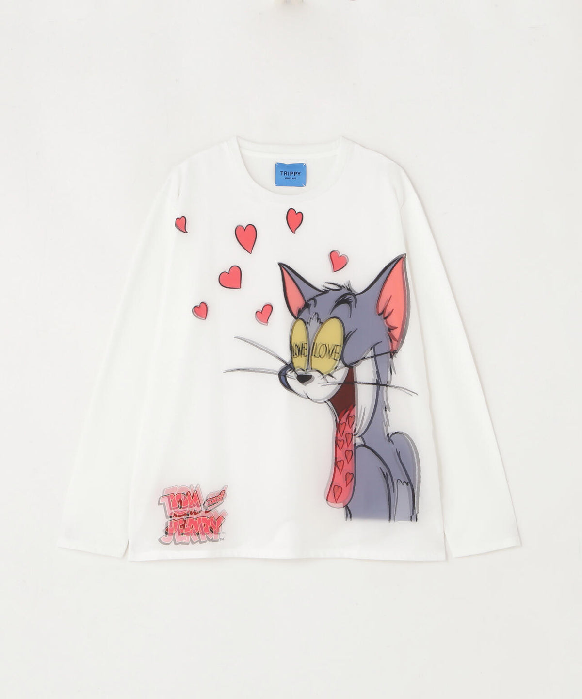 TRIPPY ART(トリッピーアート) TOM & JERRY LOVE 3D L/S TEE