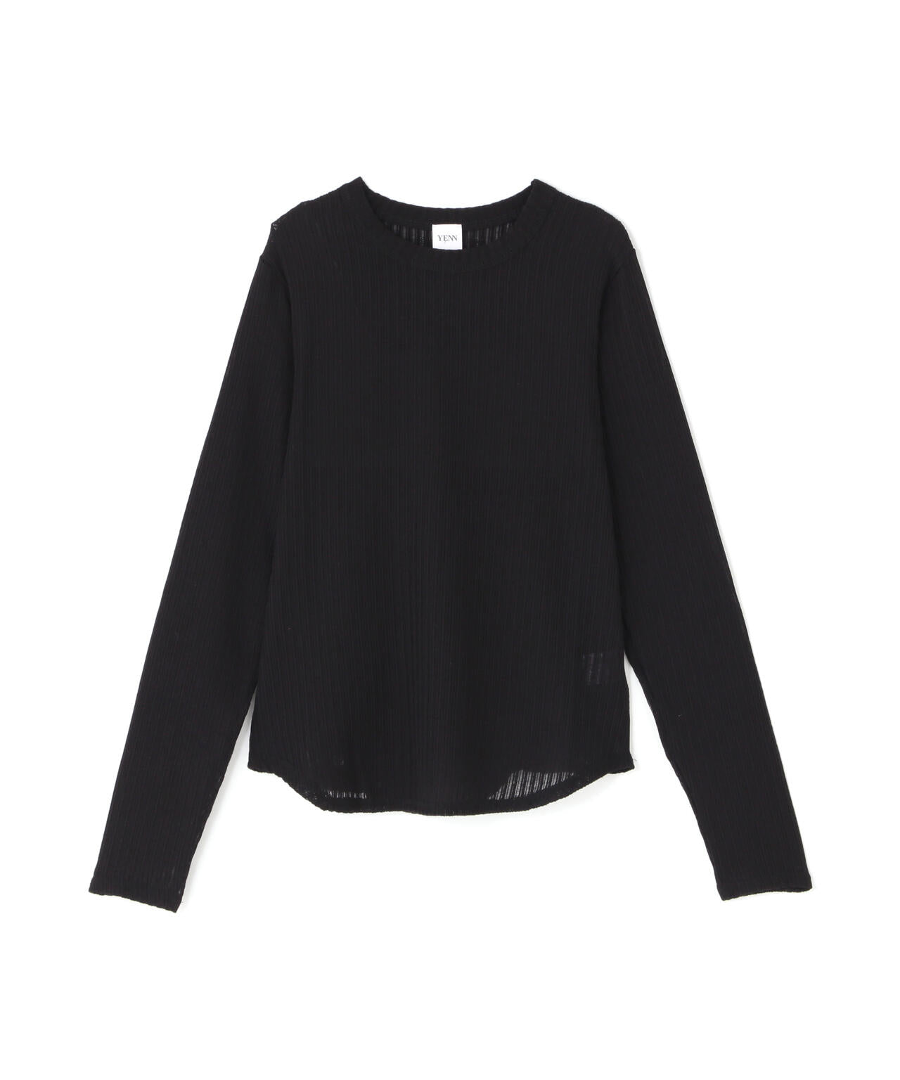 YENN/STRIPE SHEER RIB TEE/263