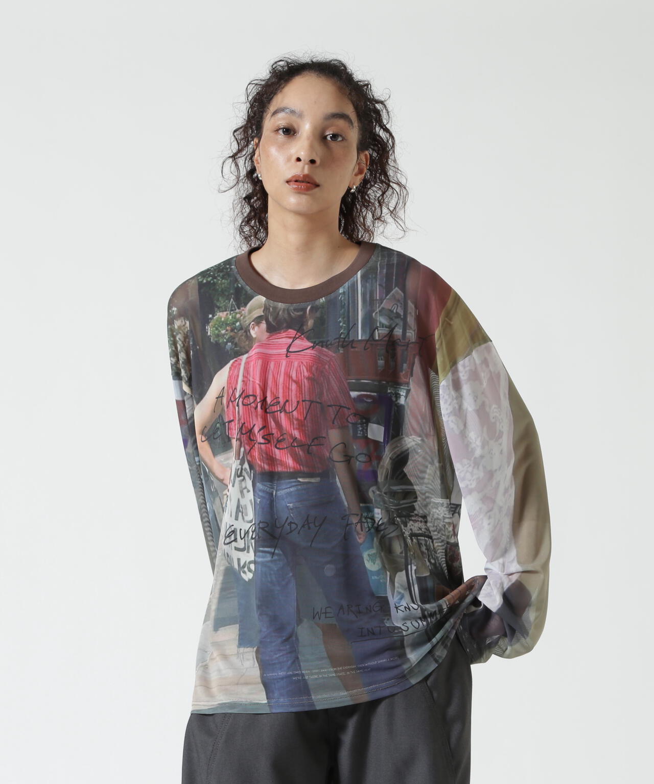 Knuth Marf(クヌースマーフ)oji sheer long-sleeve tee(unisex)