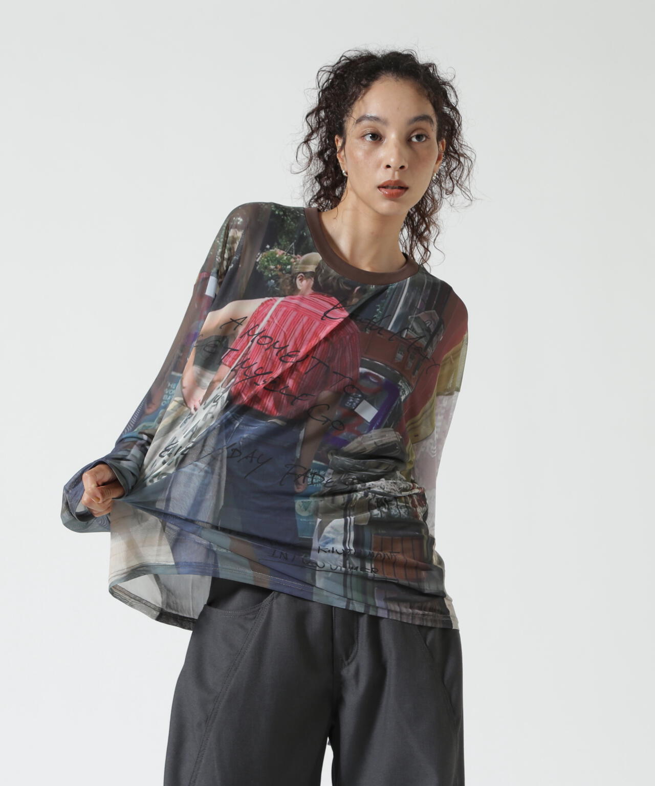 Knuth Marf(クヌースマーフ)oji sheer long-sleeve tee(unisex)