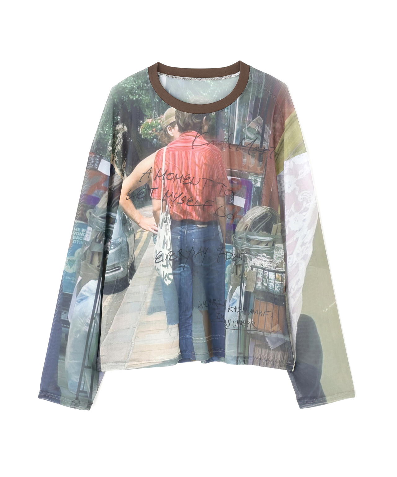 Knuth Marf(クヌースマーフ)oji sheer long-sleeve tee(unisex)
