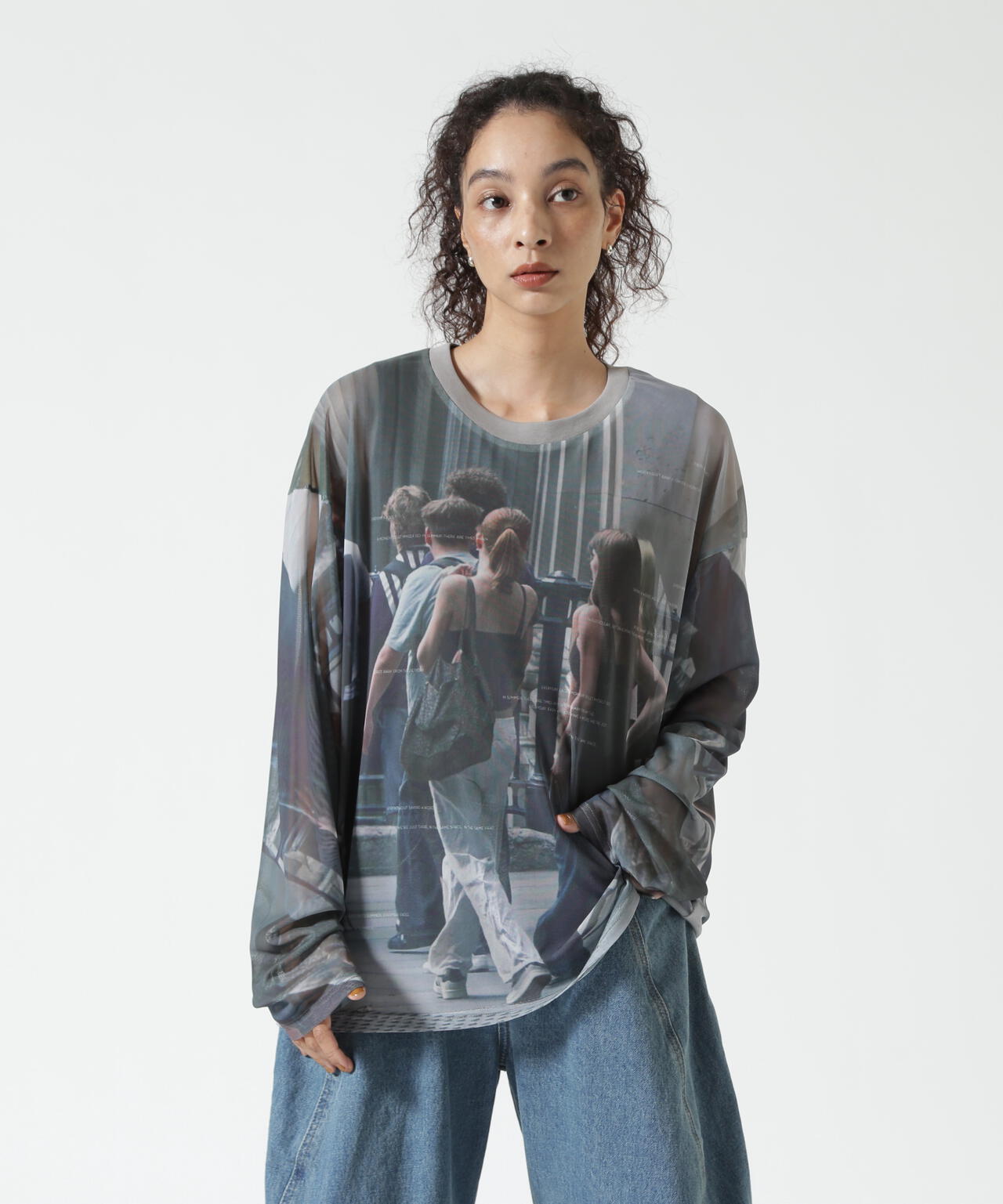 Knuth Marf(クヌースマーフ)school sheer long-sleeve tee(unisex)/girls