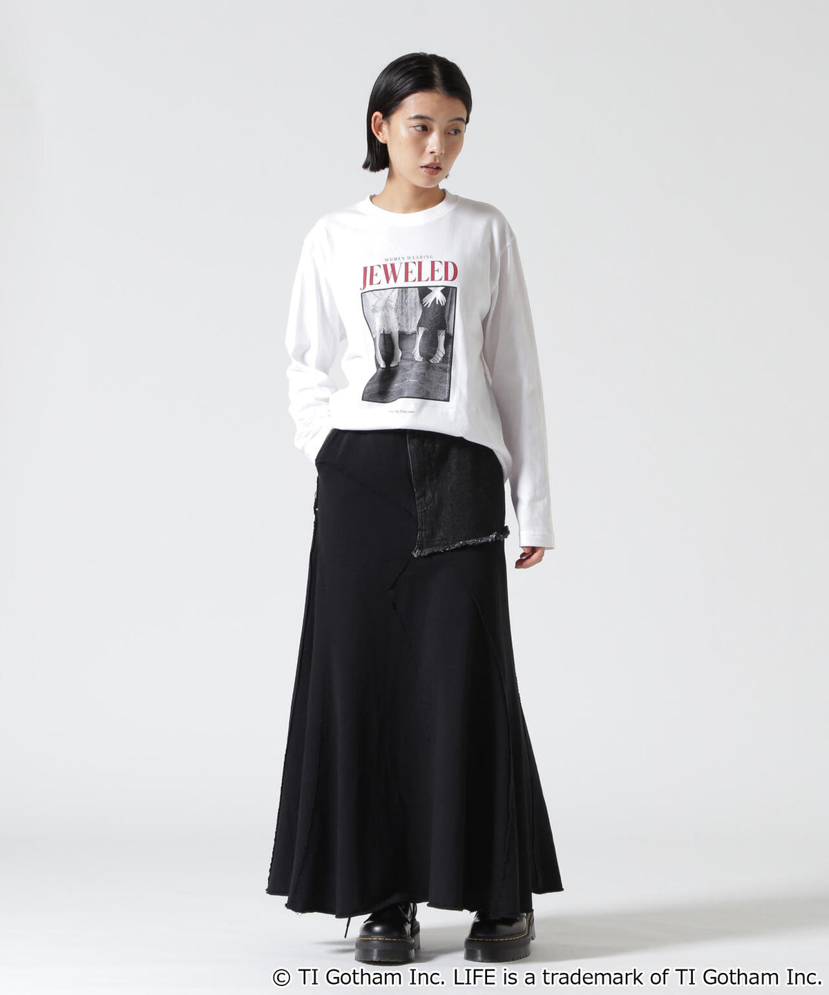 GOOD ROCK SPEED (グッドロックスピード)“JEWELED” PHOTO LONG SLEEVE T-SHIRT