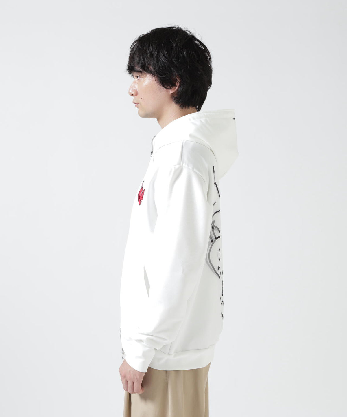 TRIPPY ART(トリッピーアート)ONI HERTS 3D ZIP SWEAT PARKA
