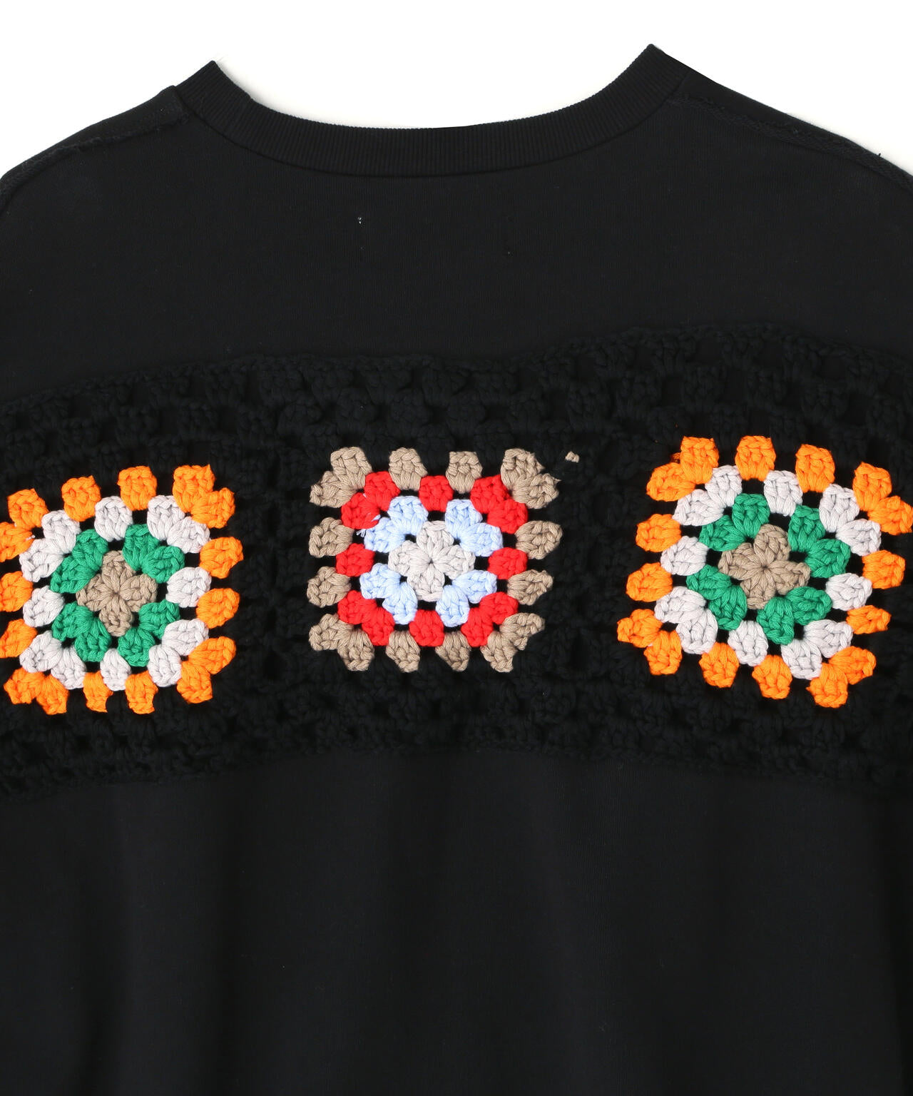 DISCOVERED(ディスカバード)別注CROCHET SLEEVE SWEAT(UNISEX)