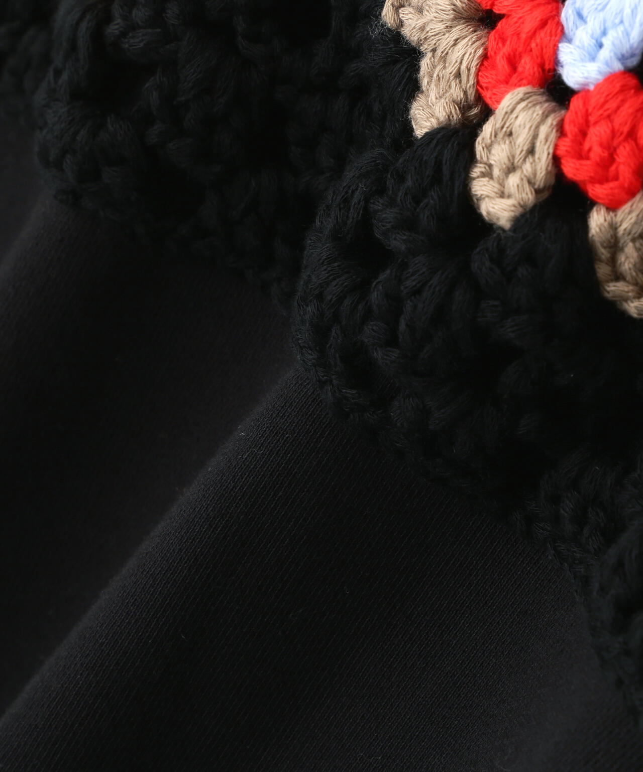 DISCOVERED(ディスカバード)別注CROCHET SLEEVE SWEAT(UNISEX)