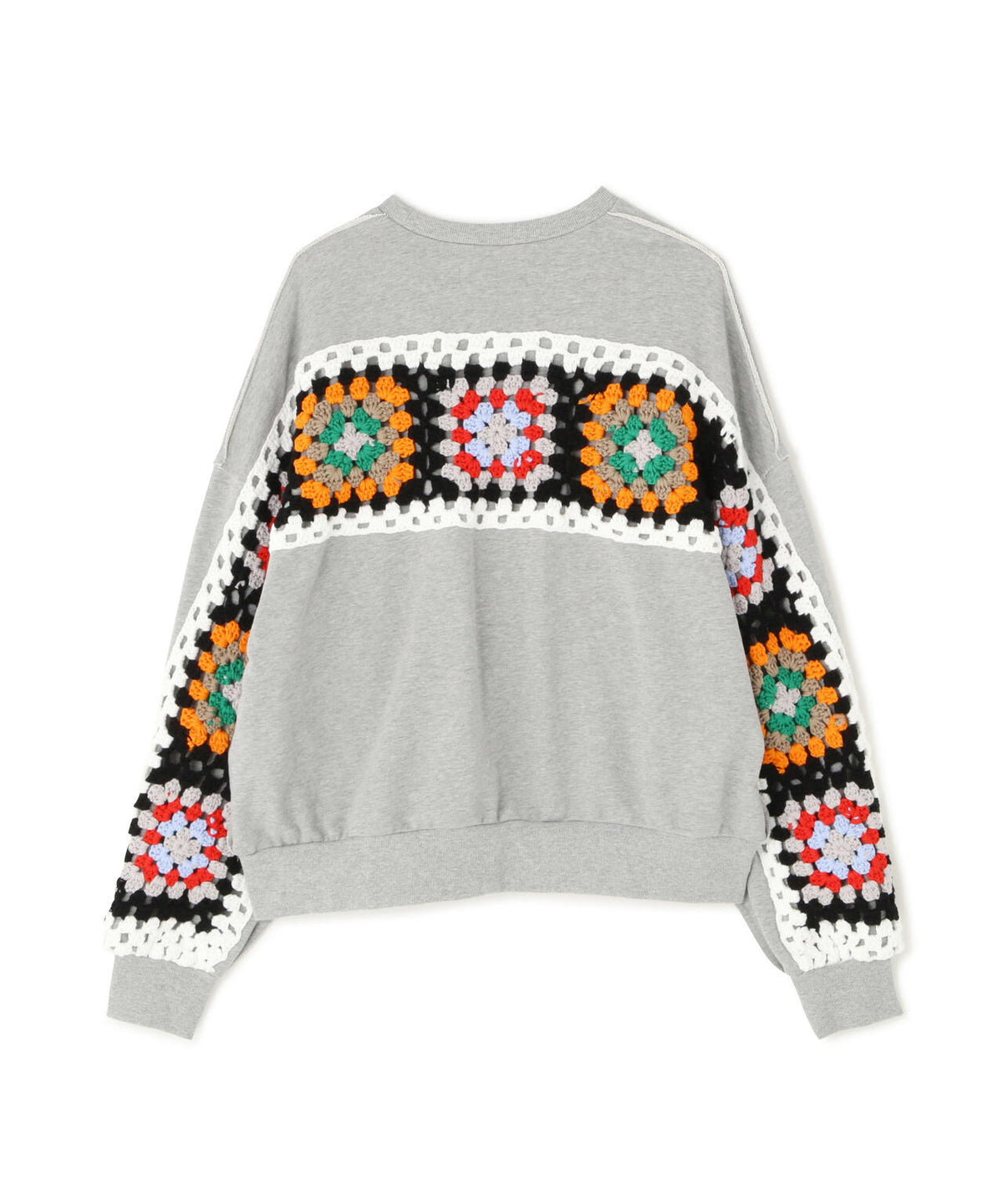 DISCOVERED(ディスカバード)別注CROCHET SLEEVE SWEAT(UNISEX)