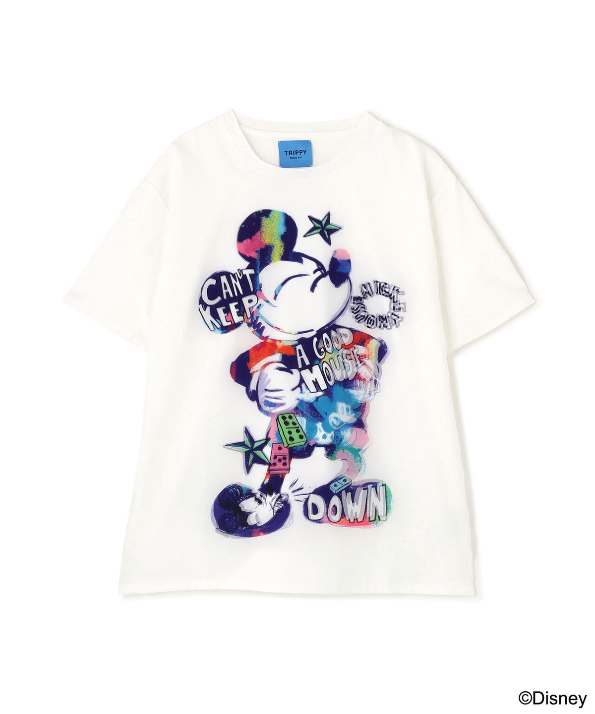 TRIPPY ART(トリッピーアート) RAINBOW MICKEY 3D TEE