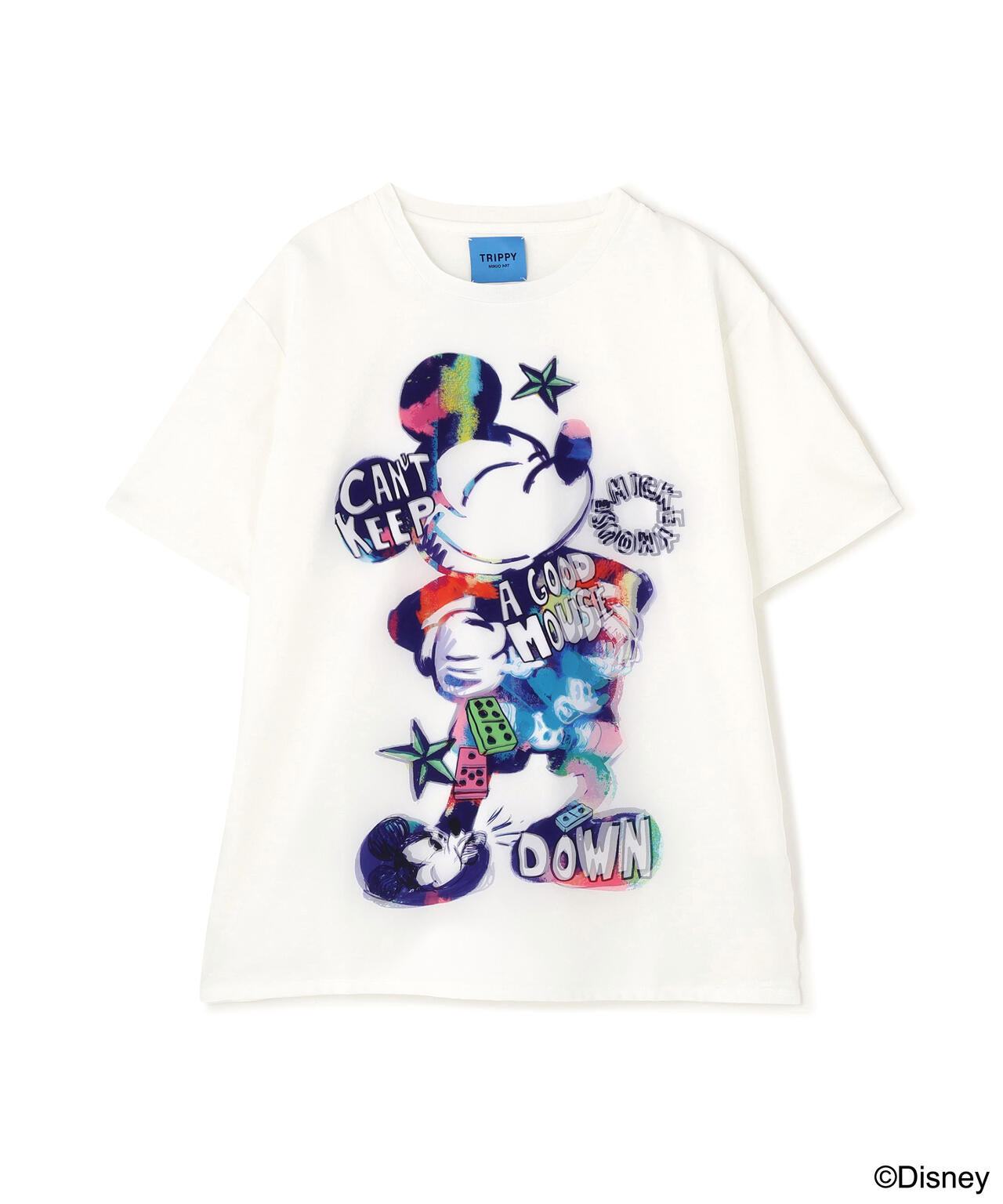 TRIPPY ART(トリッピーアート) RAINBOW MICKEY 3D TEE