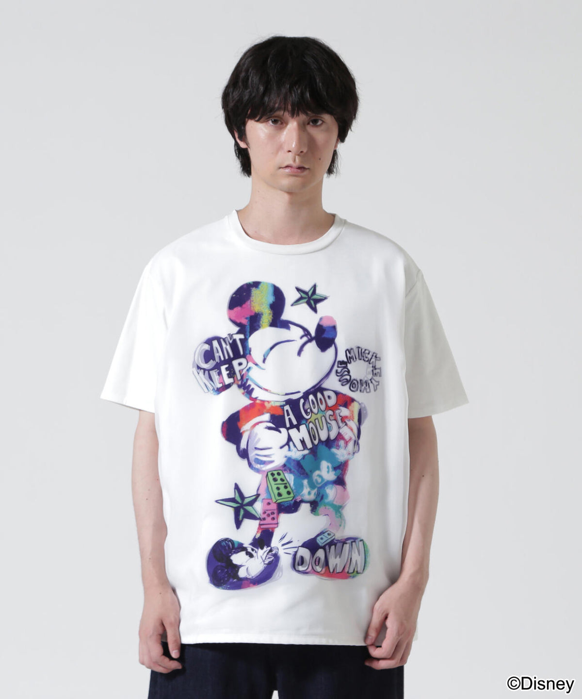 TRIPPY ART(トリッピーアート) RAINBOW MICKEY 3D TEE