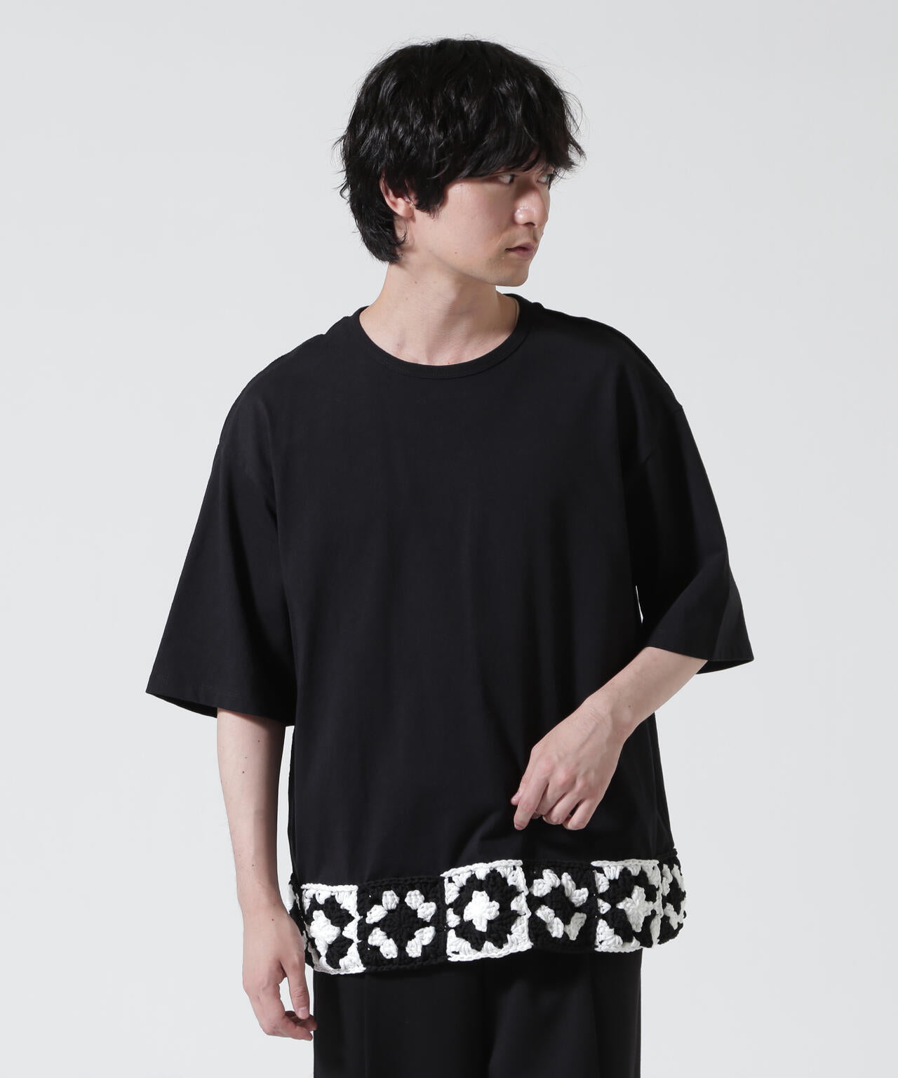 DISCOVERED(ディスカバード)別注HEM CROCHET TEE