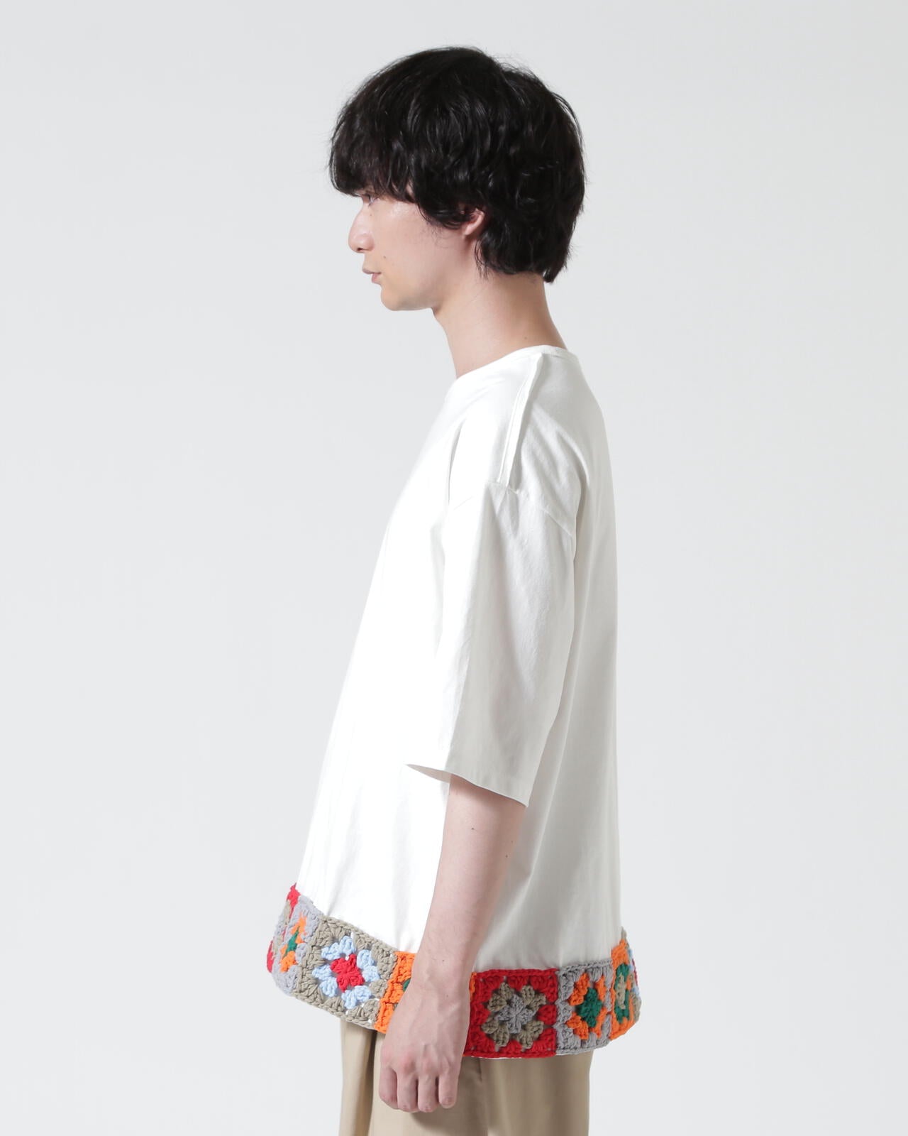 DISCOVERED(ディスカバード)別注HEM CROCHET TEE