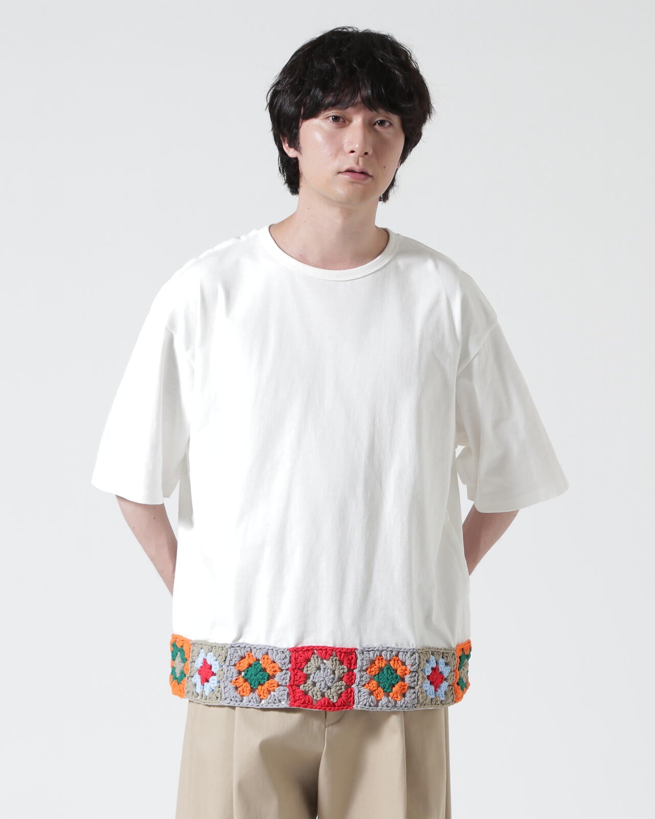 DISCOVERED(ディスカバード)別注HEM CROCHET TEE