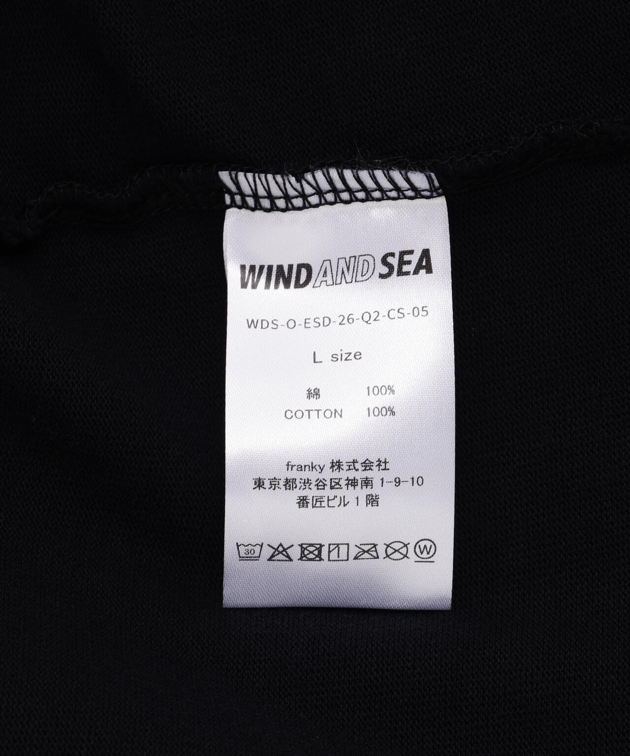 WIND AND SEA(ウィンダンシー)SULFUR DYEING LOGO S/S TEE