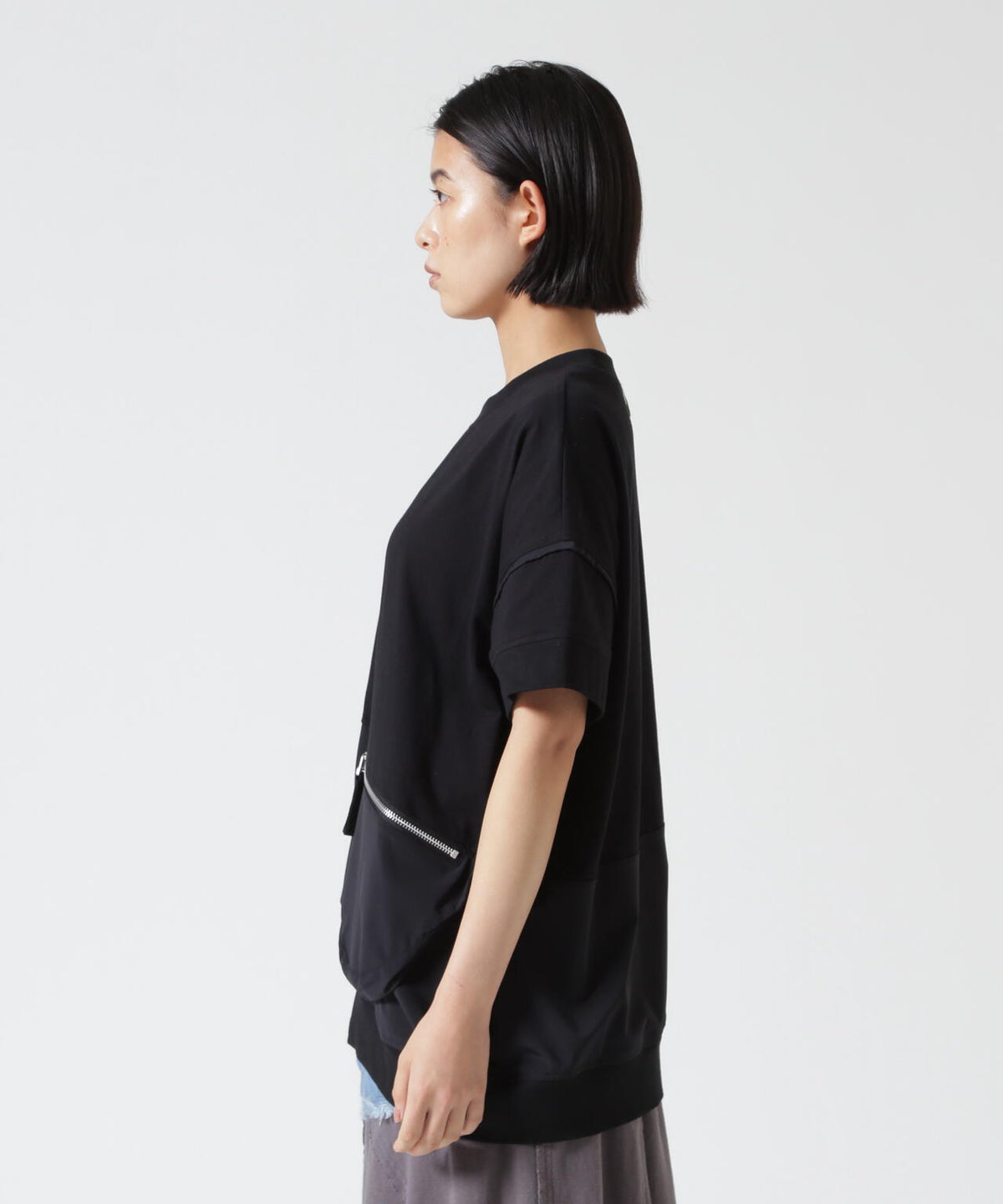 AULA AILA(アウラ アイラ)別注ポケットコンビネーションTシャツ
