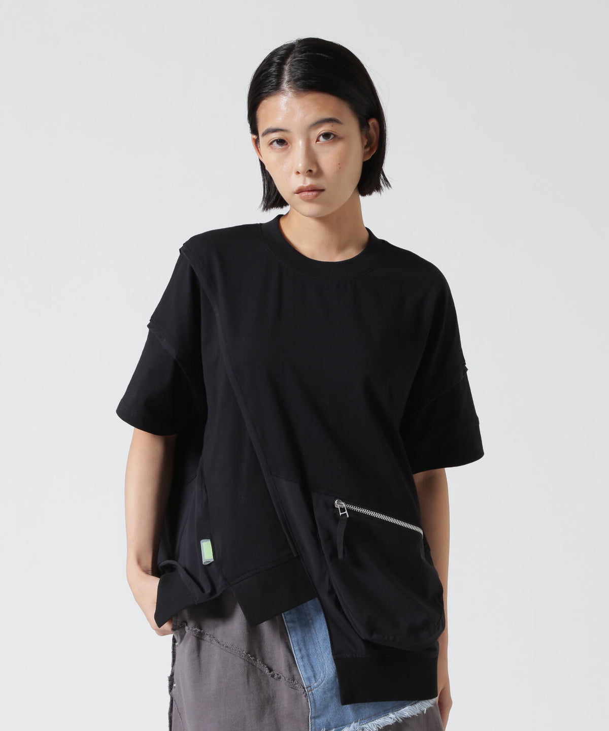 AULA AILA(アウラ アイラ)別注ポケットコンビネーションTシャツ