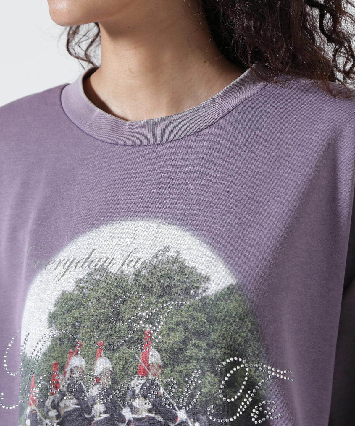 Knuth Marf(クヌースマーフ)rhinestone graphic tee(unisex)