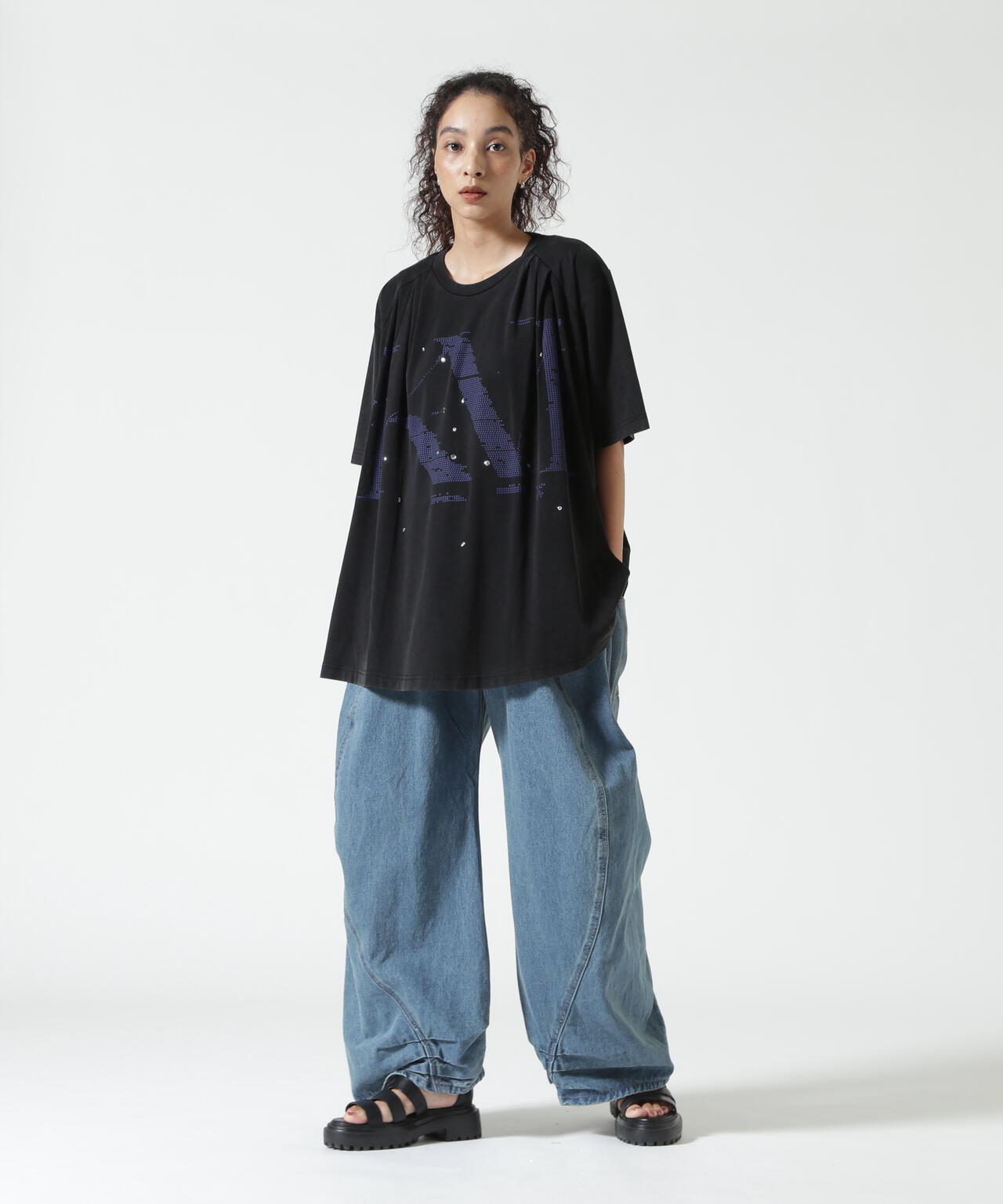 Knuth Marf(クヌースマーフ)tuck detail oversized tee/unisex