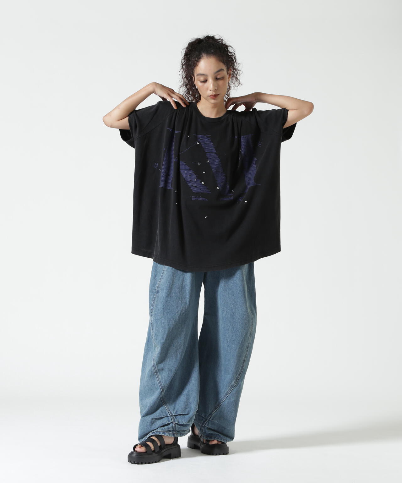 Knuth Marf(クヌースマーフ)tuck detail oversized tee/unisex