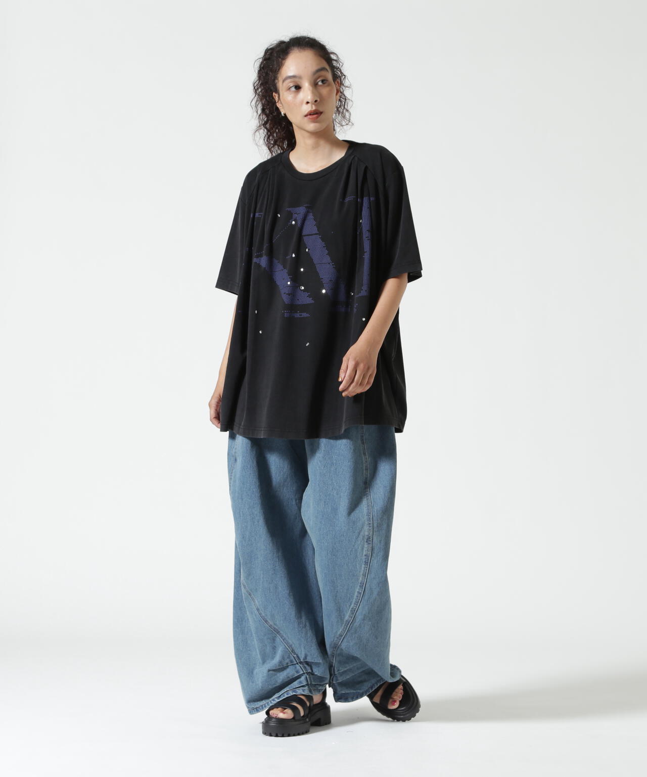 Knuth Marf(クヌースマーフ)tuck detail oversized tee/unisex