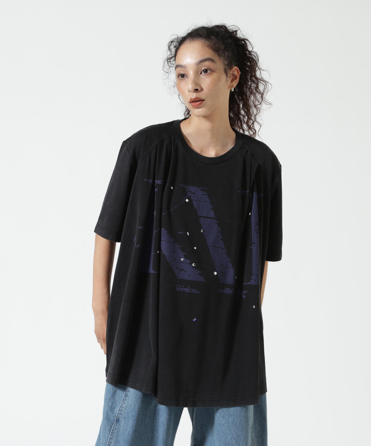 Knuth Marf(クヌースマーフ)tuck detail oversized tee/unisex
