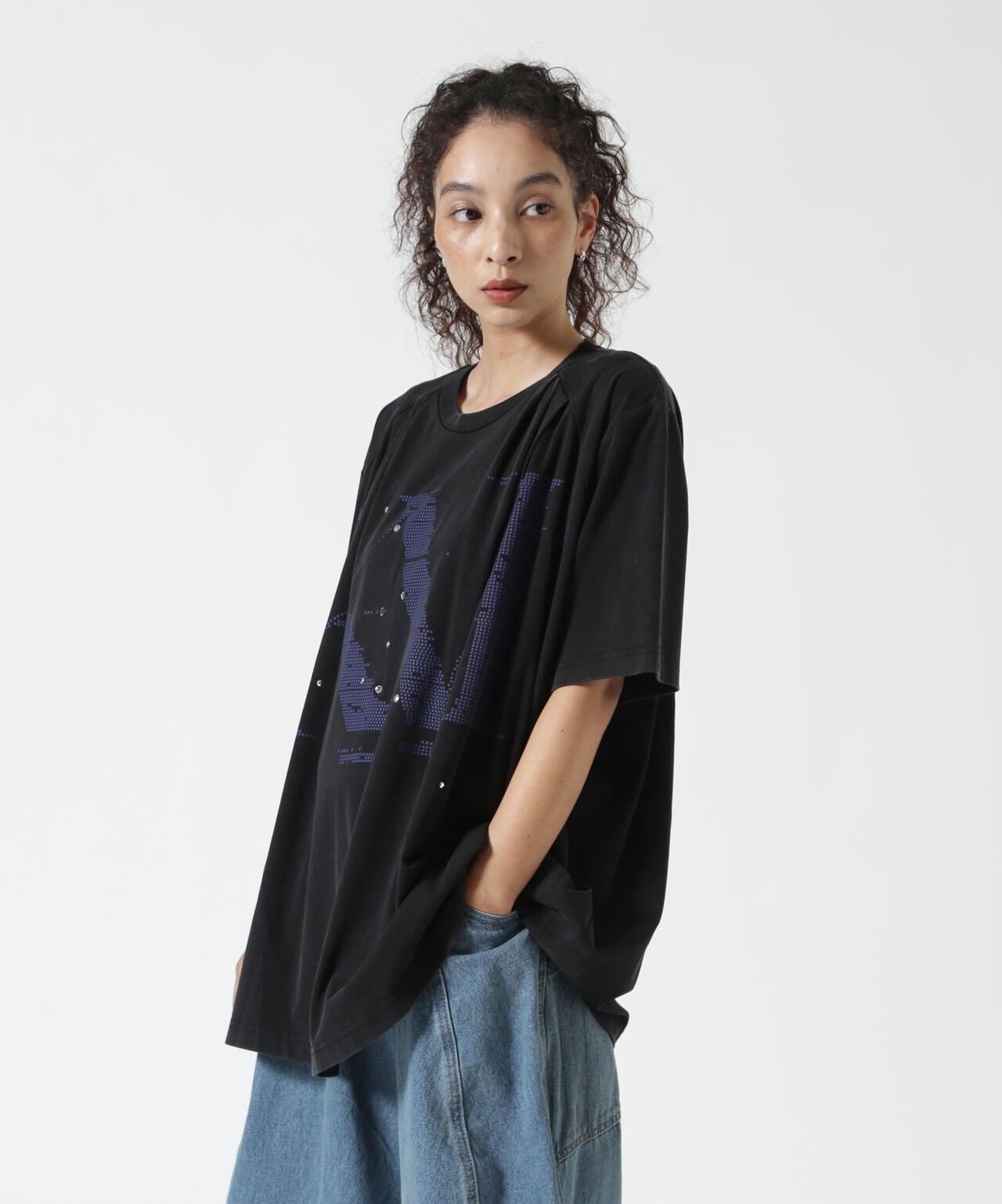 Knuth Marf(クヌースマーフ)tuck detail oversized tee/unisex