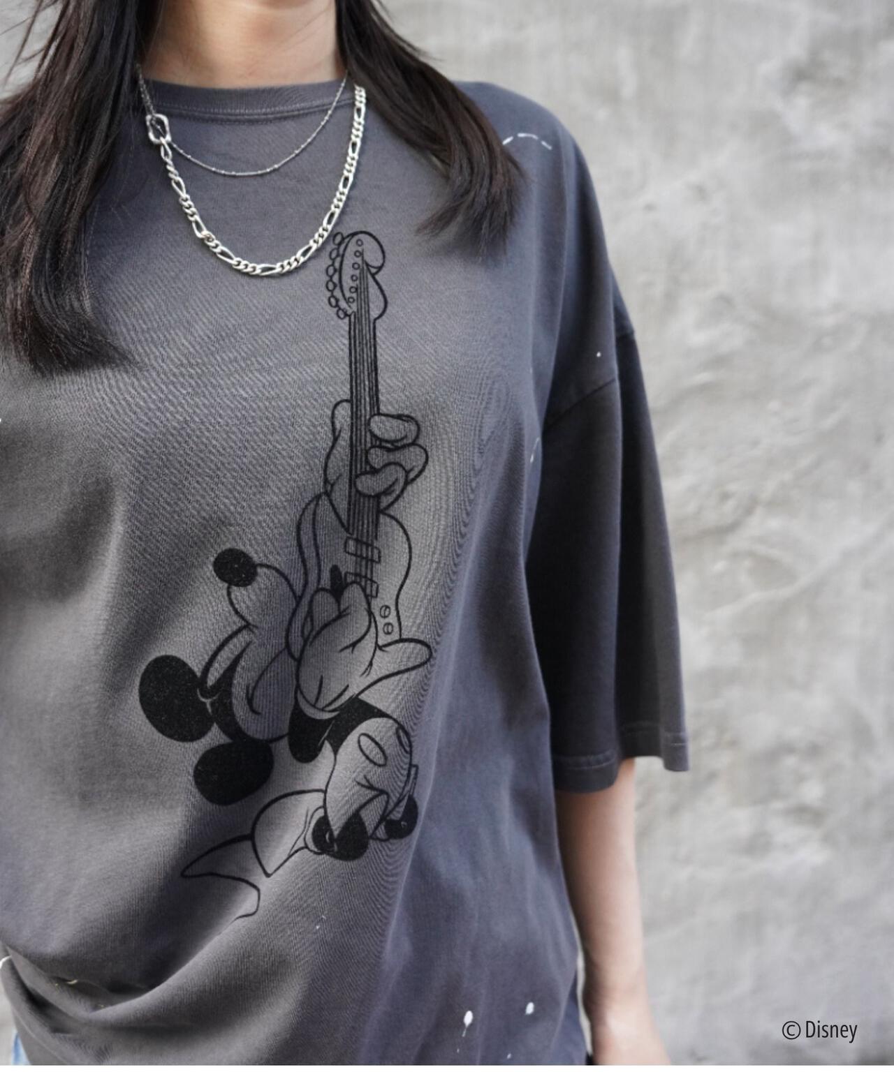 GOOD ROCK SPEED (グッドロックスピード) 別注MickeyペイントTEE/UNISEX