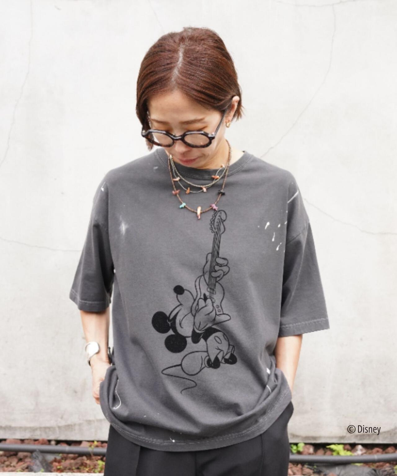 GOOD ROCK SPEED (グッドロックスピード) 別注MickeyペイントTEE/UNISEX