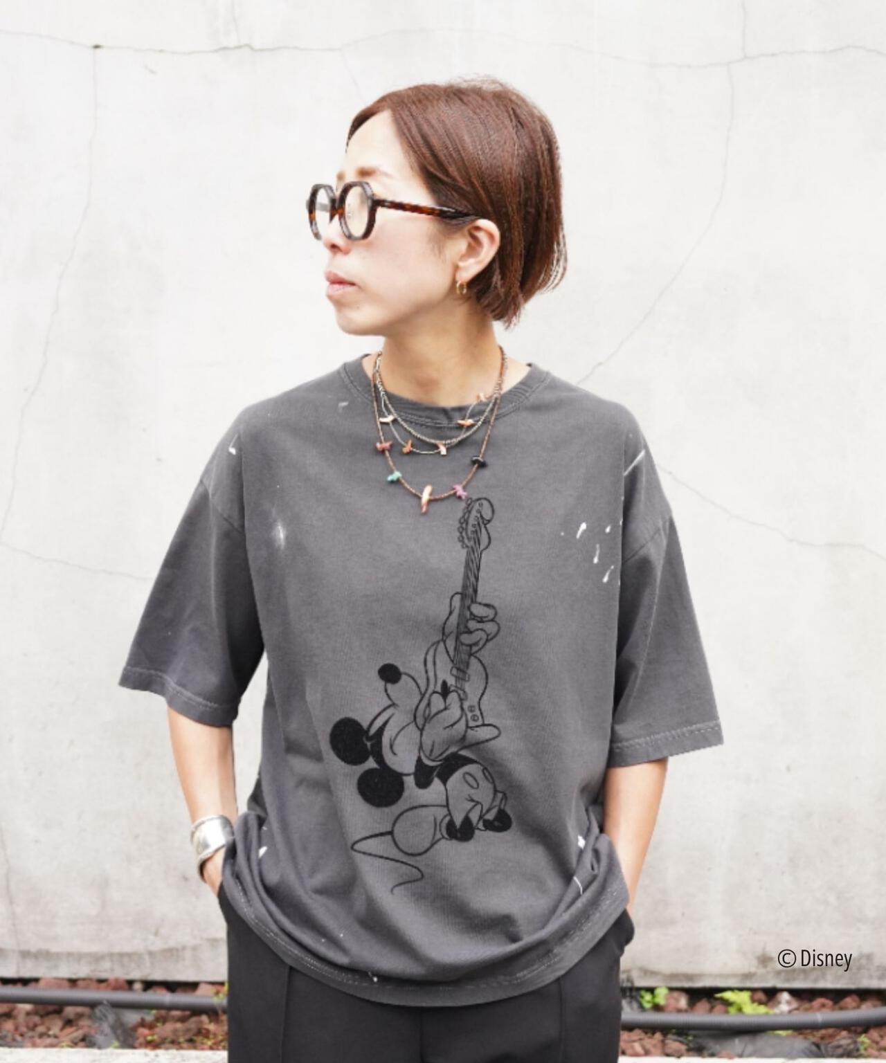 GOOD ROCK SPEED (グッドロックスピード) 別注MickeyペイントTEE/UNISEX