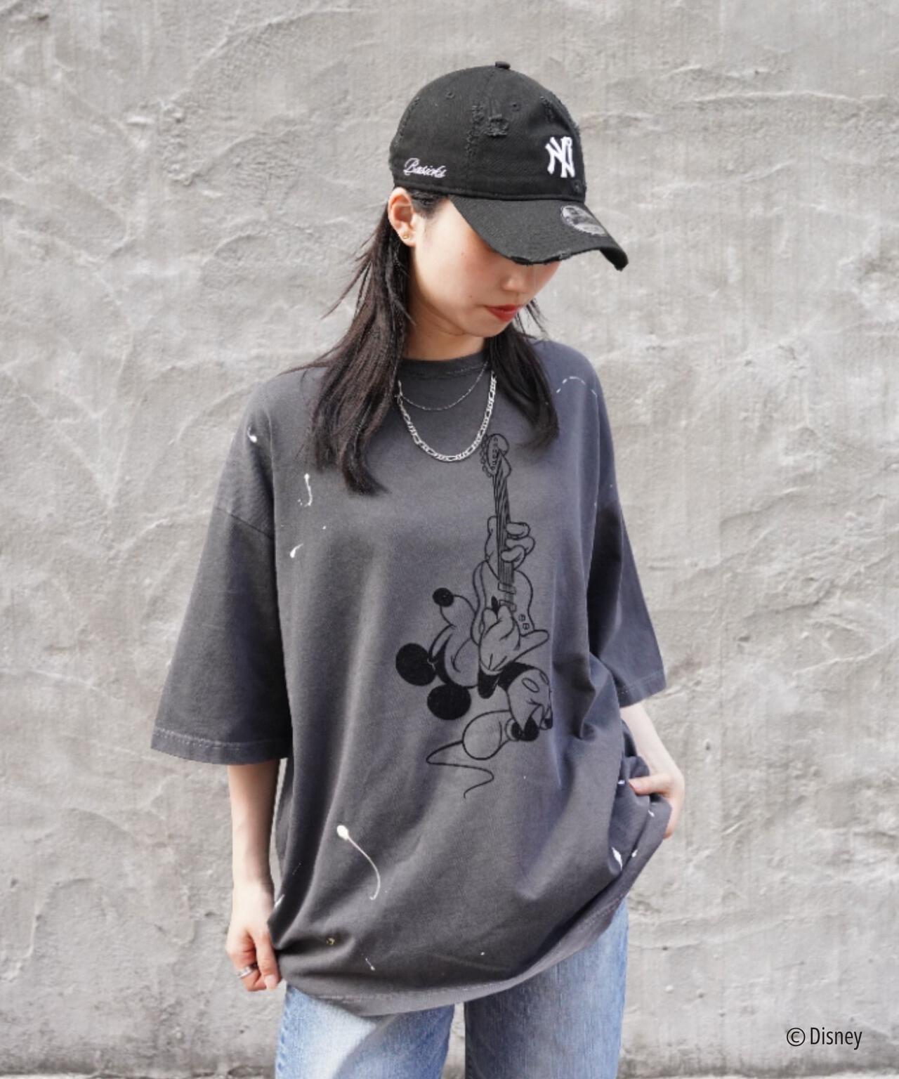 GOOD ROCK SPEED (グッドロックスピード) 別注MickeyペイントTEE/UNISEX