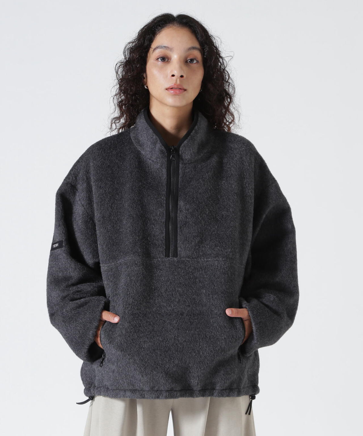 YENN(イエン)SHAGGY HALF ZIP JK