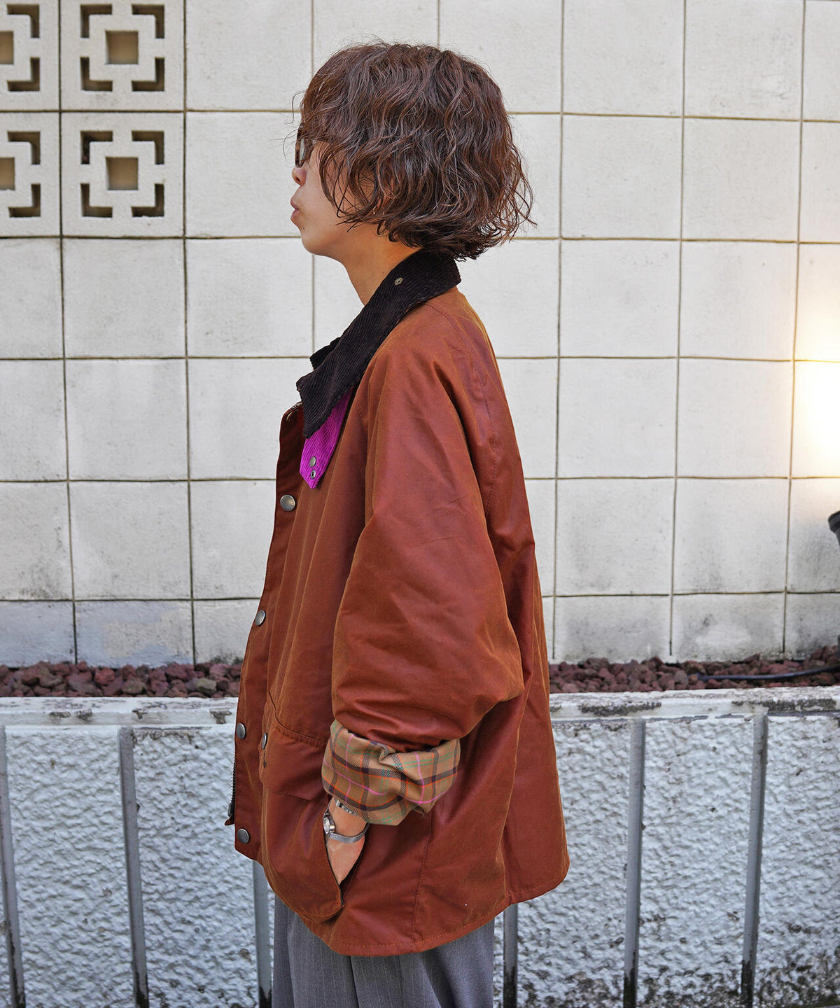 BARBOUR (バブアー) 《Barbour × Paul Smith》TRANSPORT Key ワックス ショート ジャケット